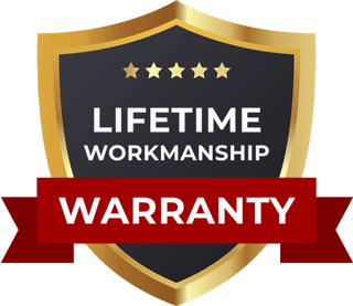 Maximum Glass Corp lifetime workmanship warranty